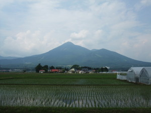 The shape of Mt. Bandai