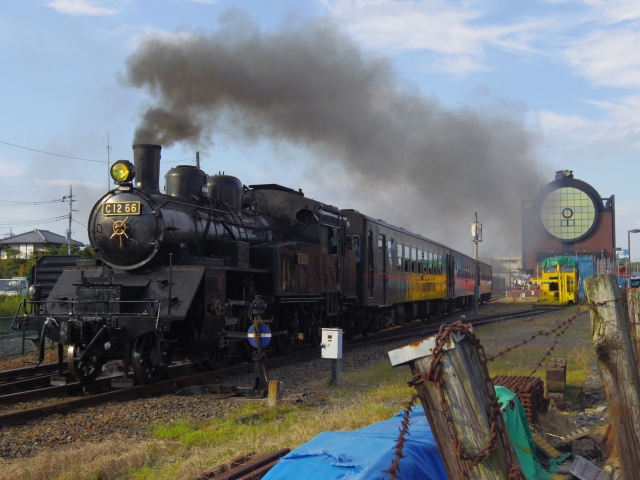 a steam locomotive of Moka Railway