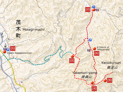 hiking route of 16Apr2017