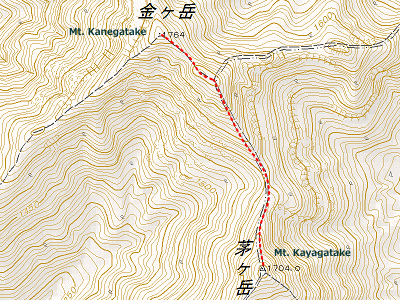 kanegatake-route
